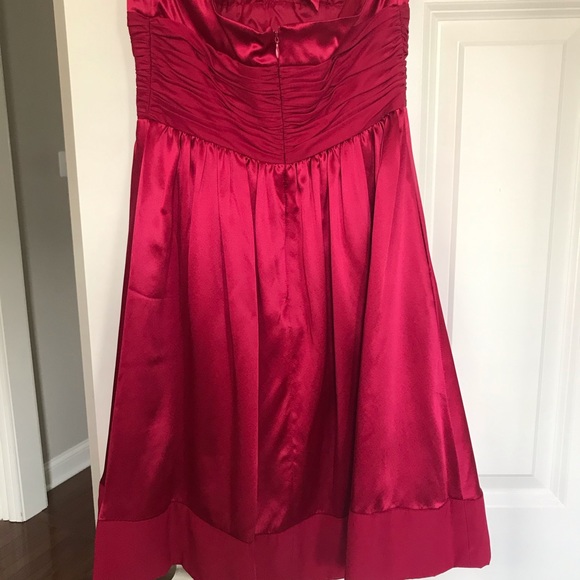 ❤️HP!!!❤️ Adrianna Papell Silk Red Dress- LIKE NEW - Picture 4 of 8